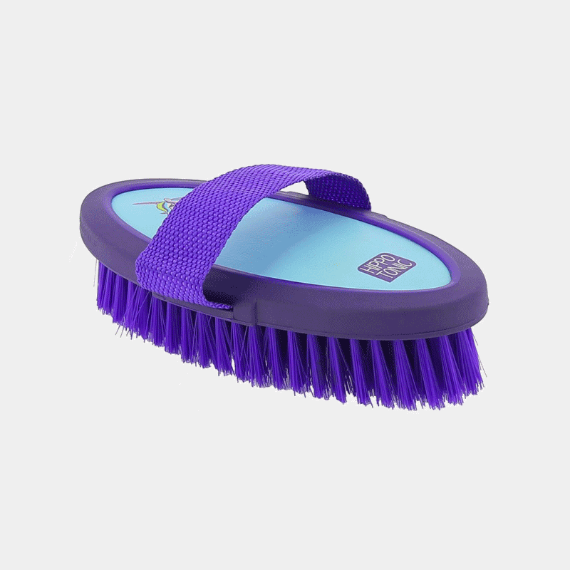 Hippotonic - Brosse douce soft fantaisie grand modèle violet | - Ohlala