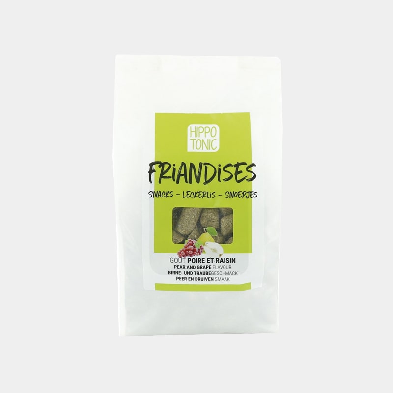 Hippotonic - Friandises pour chevaux poire et raisins 1kg
