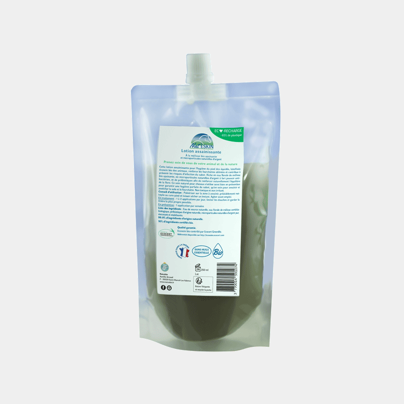 Nat'Eskin - Lotion assainissante pour fourchette recharge 250 ml | - Ohlala