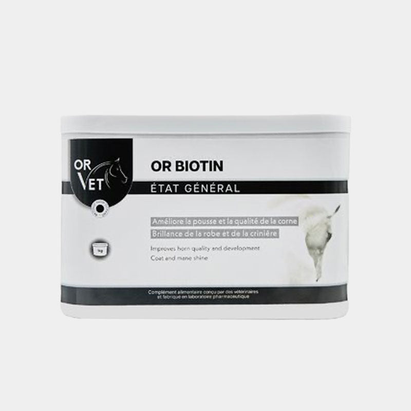 OR VET - Complément alimentaire pousse de la corne et brillance de la robe Biotin