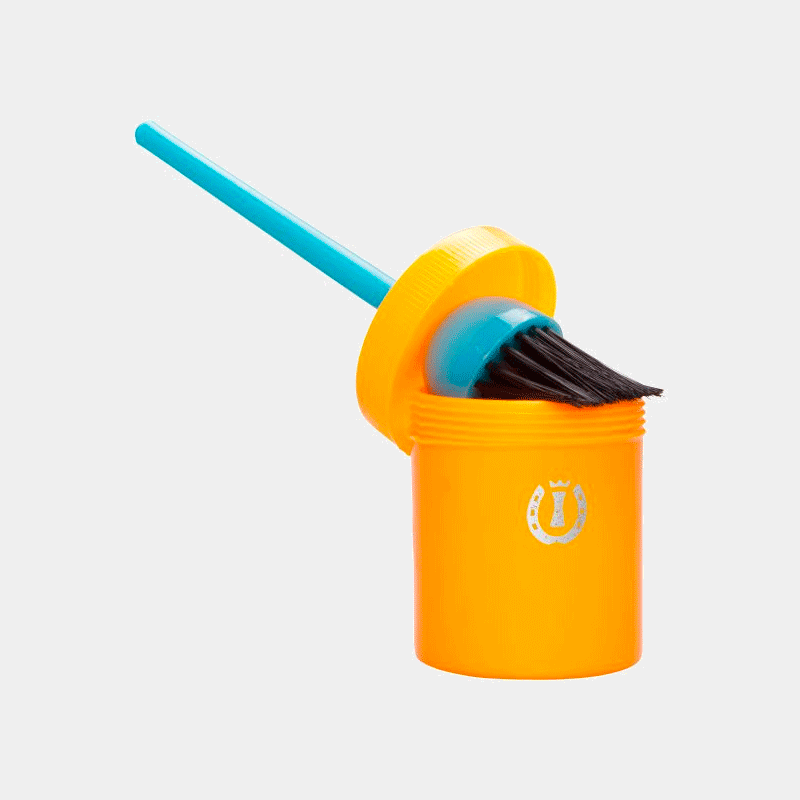 Imperial Riding - Pinceau avec pot orange/ bleu