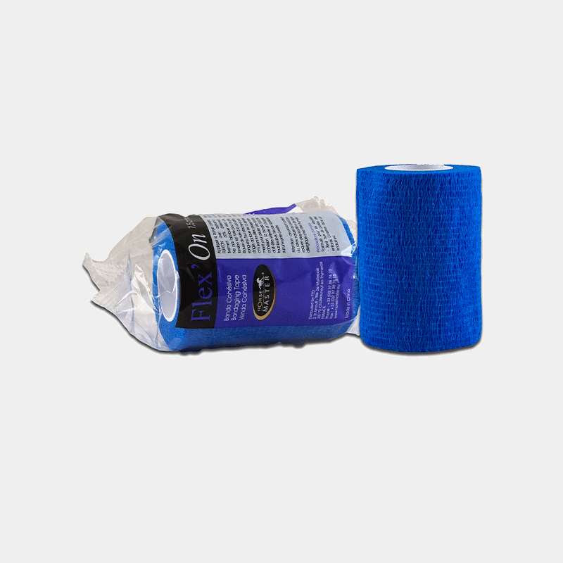 Horse Master - Bande de soin cohésive élastique multi-usage Flex'on bleu | - Ohlala