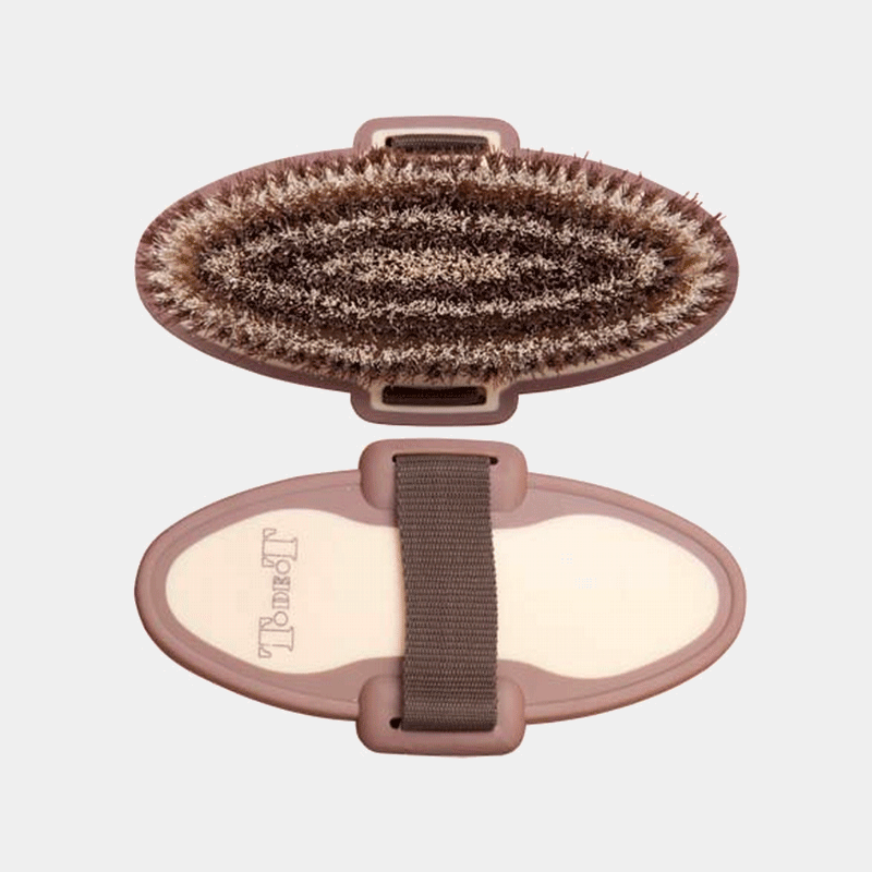 TdeT - Brosse douce bicolore marron/beige | - Ohlala