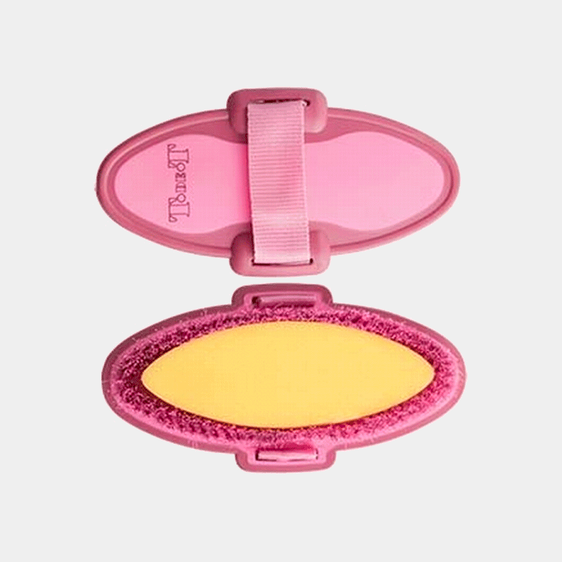 TdeT - Brosse éponge bicolore bordeaux/rose | - Ohlala