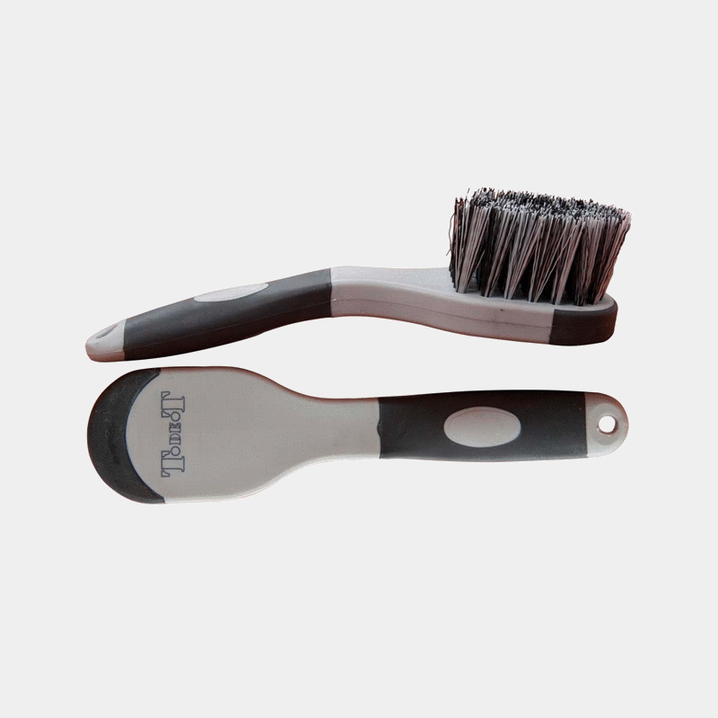 TdeT - Brosse à pieds bicolore noir/gris | - Ohlala