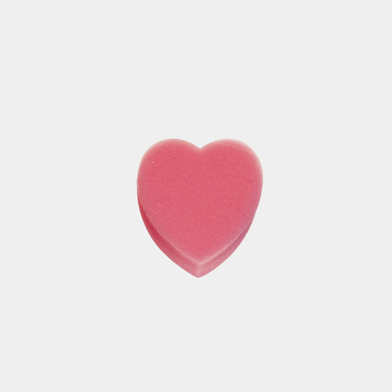Ekkia - Éponge forme tête de coeur rose | - Ohlala