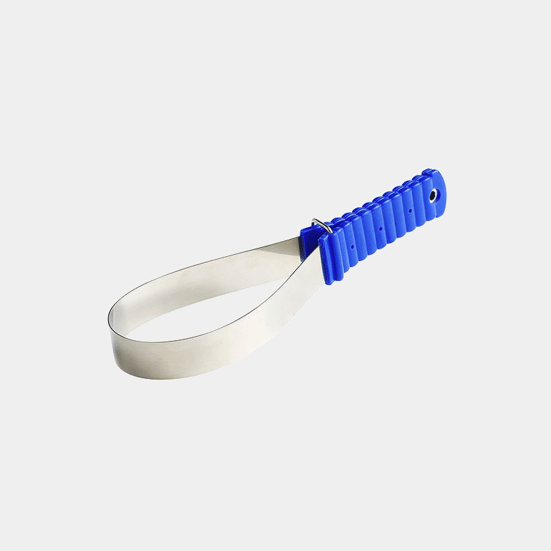 Couteau de chaleur droit lame lisse bleu | - Ohlala