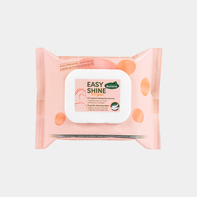 Ravene - Lingettes nettoyante robe/ yeux et naseaux Easy Shine (25pcs)