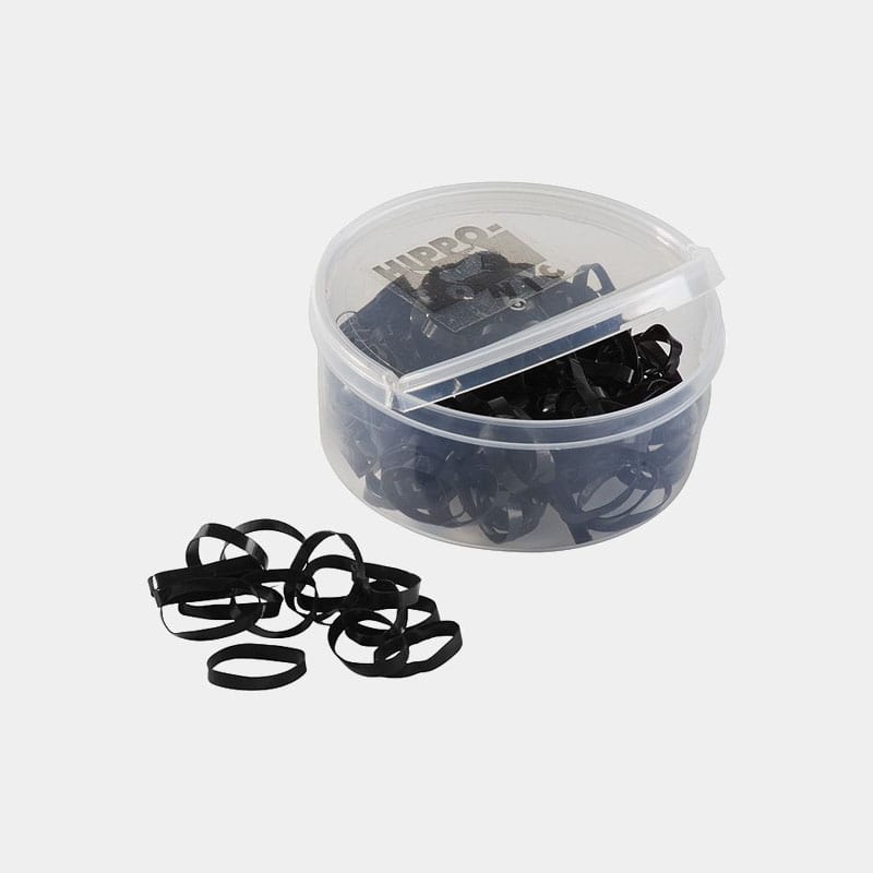 Hippotonic - 450 élastiques silicone noir | - Ohlala