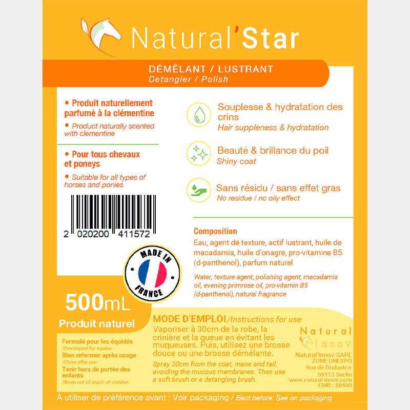 Natural' Innov - Démêlant Natural'Star