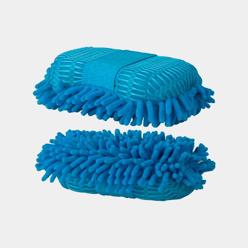 TdeT - Éponge mesh et micro-fibre bleu ciel | - Ohlala