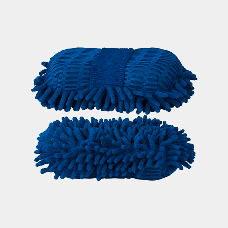 TdeT - Éponge mesh et micro-fibre bleu roi | - Ohlala