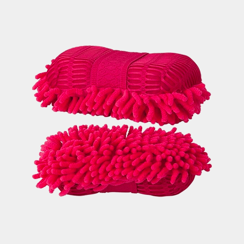 TdeT - Éponge mesh et micro-fibre fuchsia | - Ohlala
