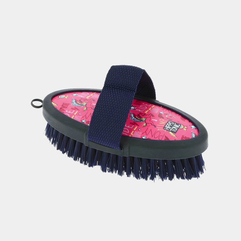 Hippotonic - Brosse douce soft fantaisie petit modèle rose | - Ohlala