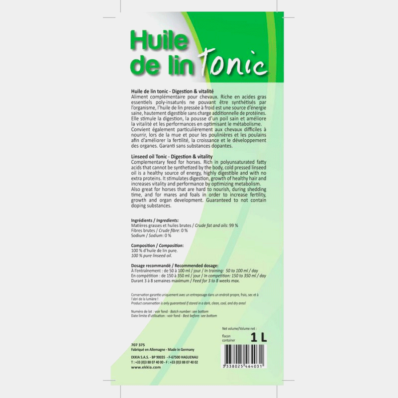 Hippotonic - Huille de lin tonic | - Ohlala