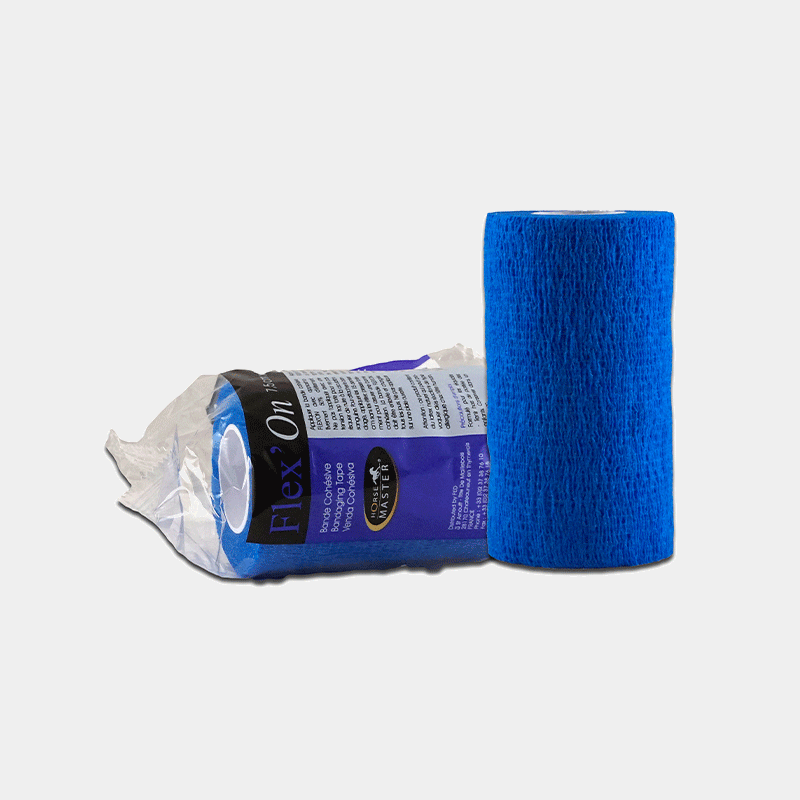 Horse Master - Bande de soin cohésive élastique multi-usage Flex'on bleu | - Ohlala