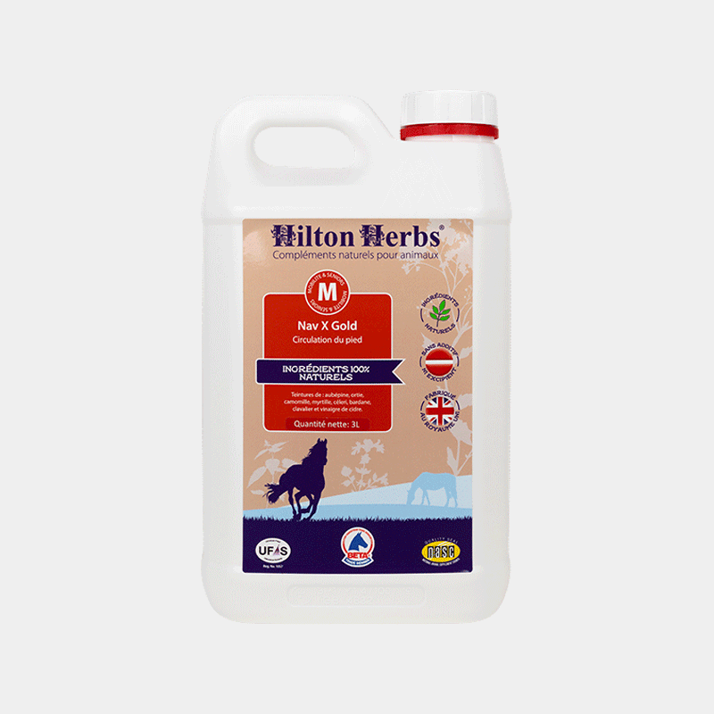 Hilton Herbs - Compléments alimentaire Fourbure & Naviculaire NAV X GOLD 3L | - Ohlala