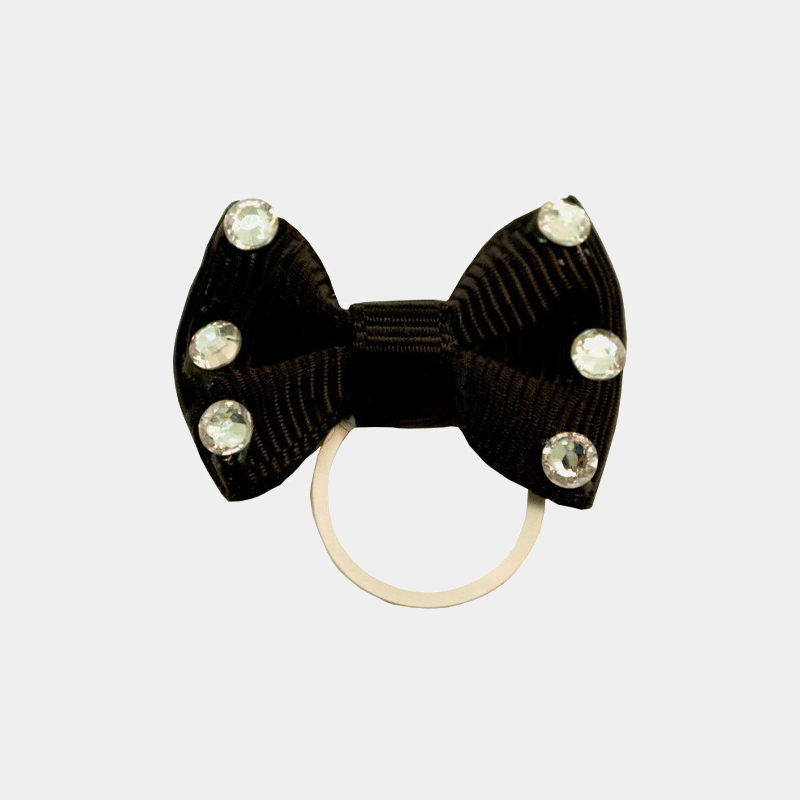 Imperial Riding - Sachet élastique noeuds x20 noir | - Ohlala