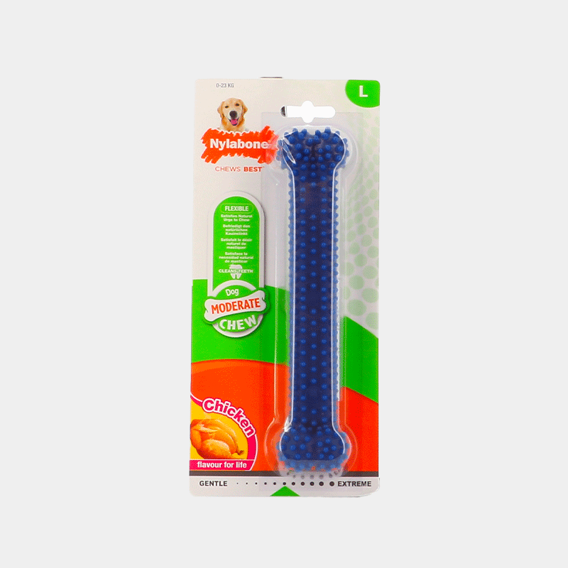 Nylabone - Os à mâcher pour chien moderate dental chew Chicken | - Ohlala