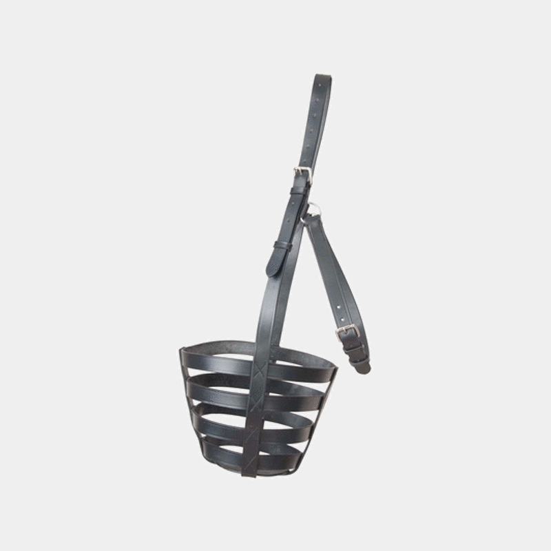 TdeT - Panier en cuir noir