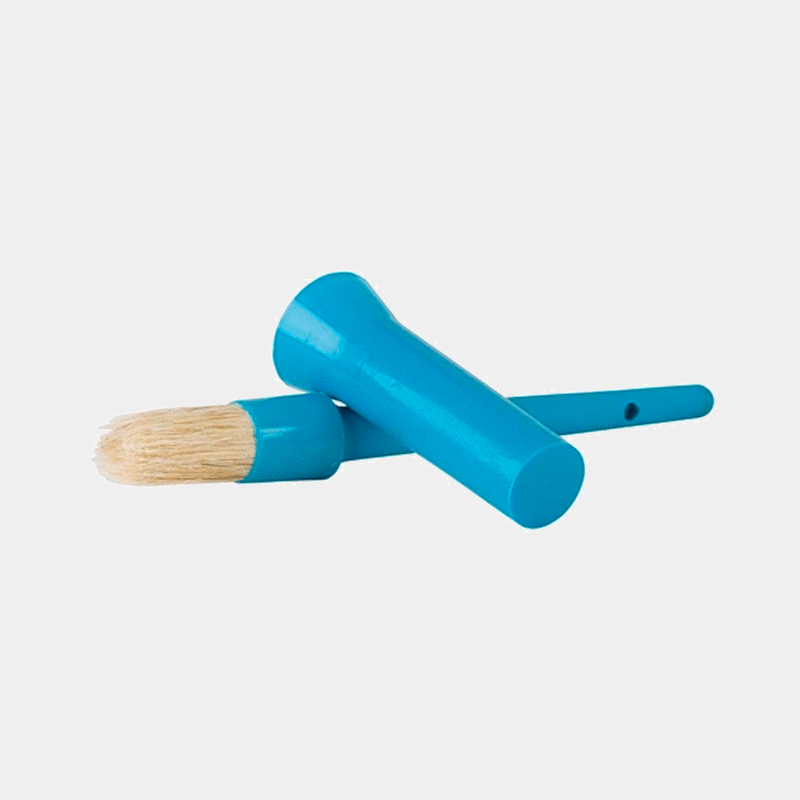 TdeT - Pinceau et capuchon bleu turquoise