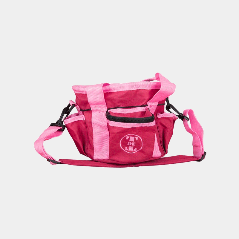 TdeT - Sac de pansage petit modèle bordeaux/rose