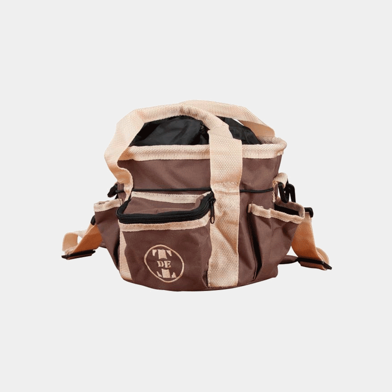 TdeT - Sac de pansage petit modèle marron/beige