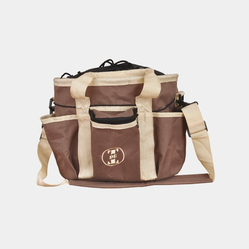 TdeT - Sac de pansage marron/beige