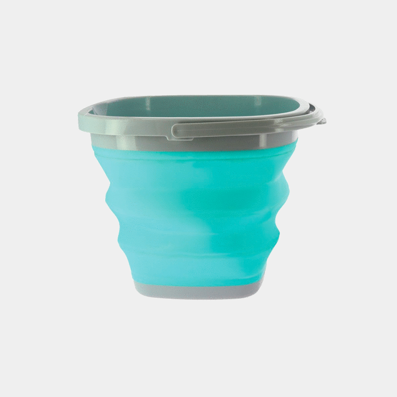 Hippotonic - Seau pliant softfun 10 L bleu néon | - Ohlala