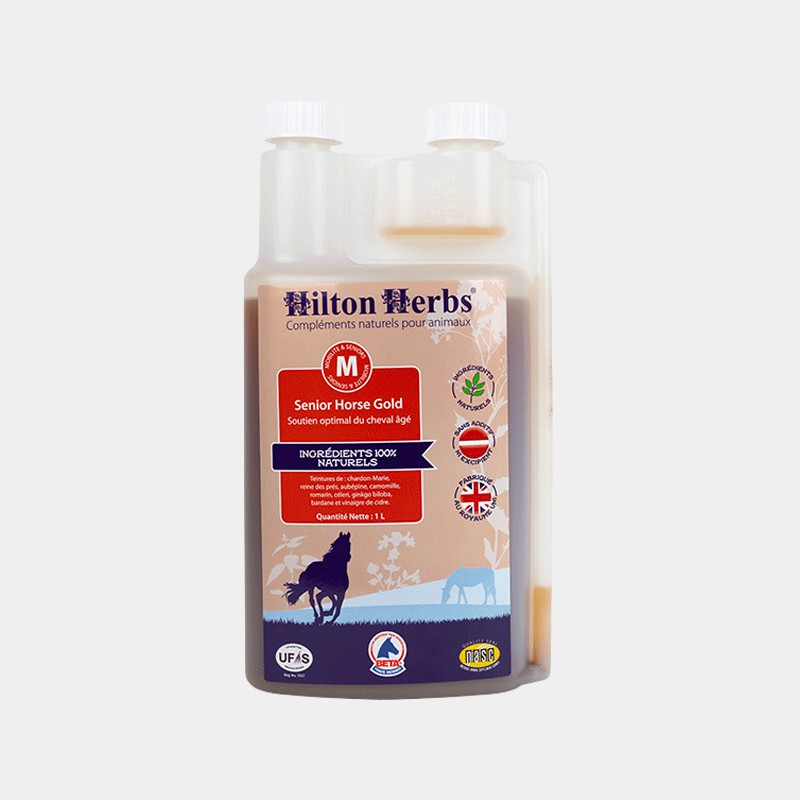 Hilton Herbs - Compléments alimentaire Cheval agé SENIOR HORSE GOLD 1L | - Ohlala