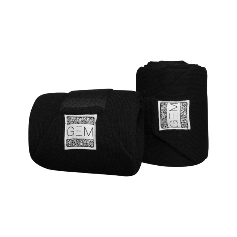 GEM Equitation - Bandes de repos noires (set de 2)