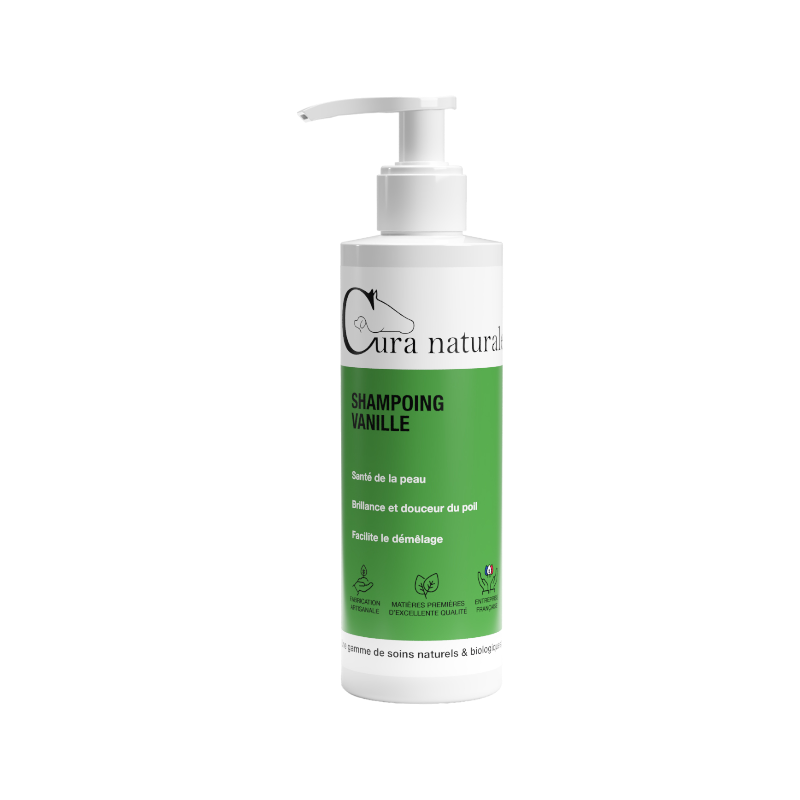 Cura Naturale - Shampoing pour chevaux à la vanille