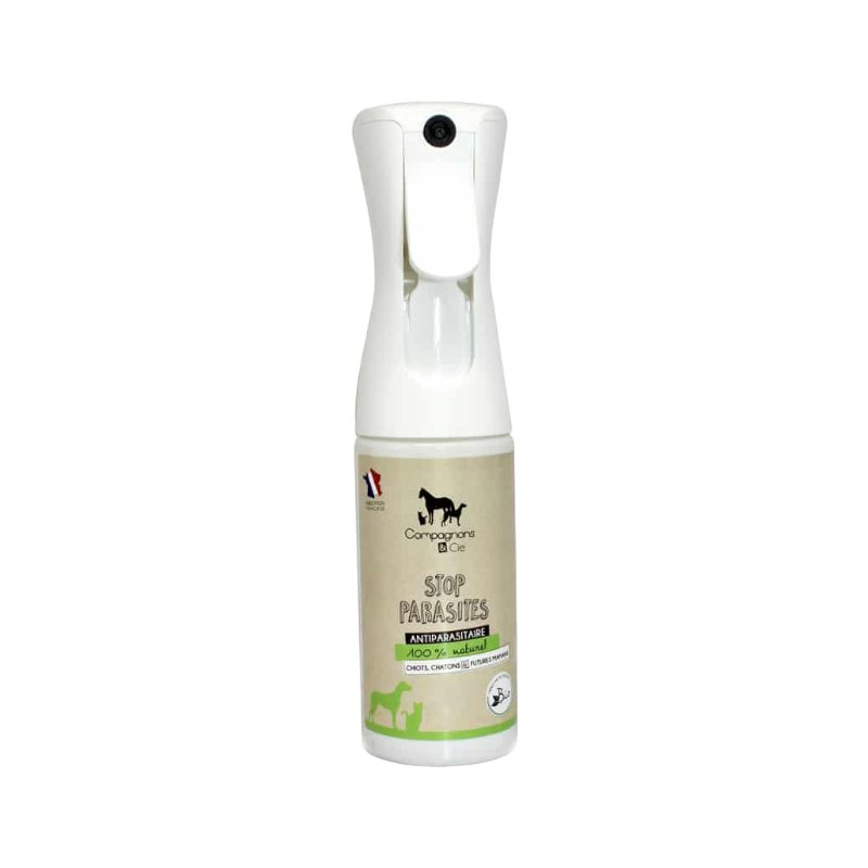 Compagnons & Cie - Spray anti-parasitaires Stop Parasites chiots, chatons et futures mamans