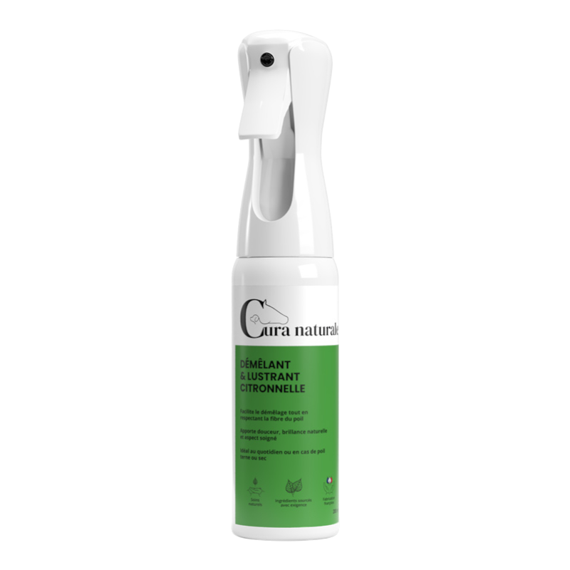 Cura Naturale - Démêlant et lustrant pour chevaux citronnelle
