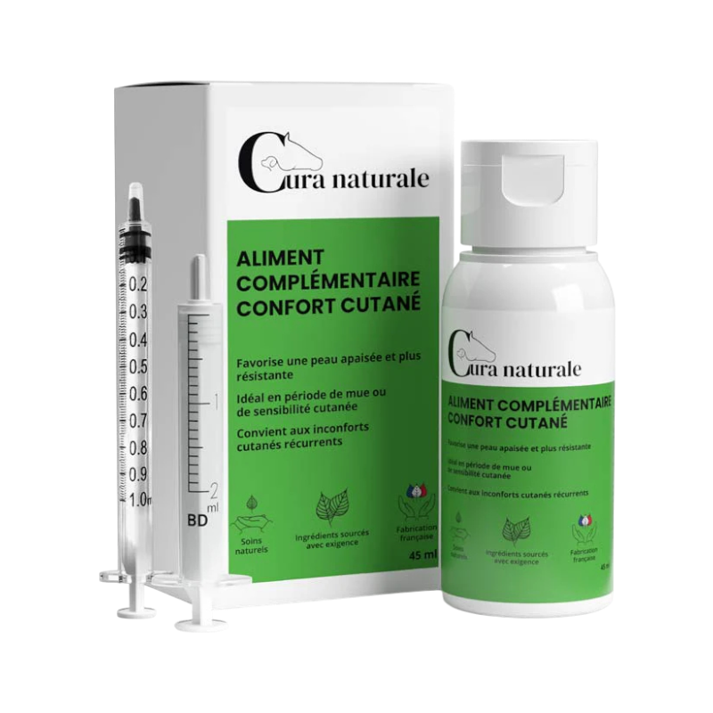 Cura Naturale - Complément alimentaire pour chevaux et chiens confort cutané