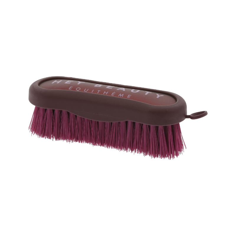 Equithème - Brosse de tête Je T'aime bordeaux