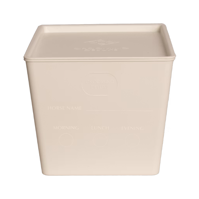 Grooming Deluxe - Boîte à nourriture avec couvercle blanc