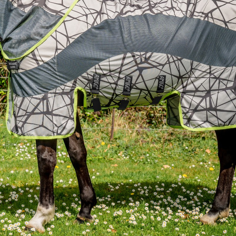 Horseware - Chemise anti-mouches Amigo 3-en-1 Camofly print lime
