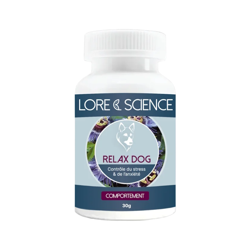 Lore & Science - Complément alimentaire chien Relax Dog stress et anxiété comprimés