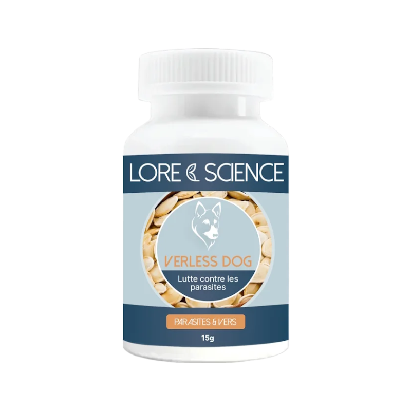 Lore & Science - Complément alimentaire chien Verless parasites intestinaux comprimés