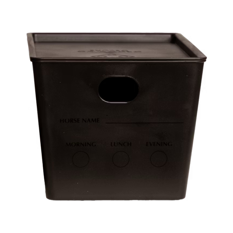 Grooming Deluxe - Boîte à nourriture avec couvercle noir