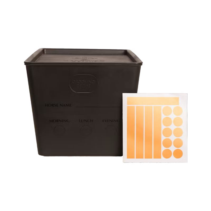 Grooming Deluxe - Boîte à nourriture avec couvercle noir