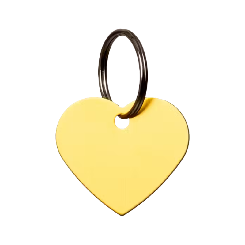 Grooming Deluxe - Médaille à graver coeur doré