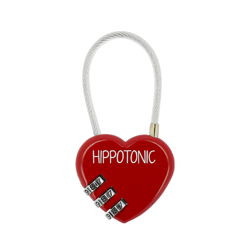 Hippotonic - Cadenas pour coffre de pansage Coeur rouge