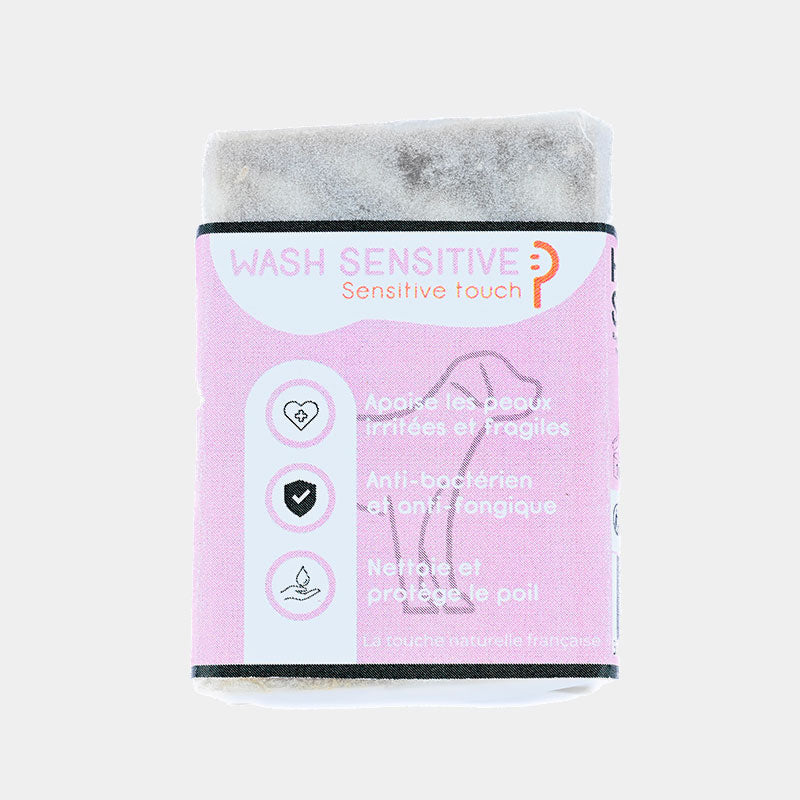 Happy Scoop - Shampoing solide Wash sensitive pour chiens