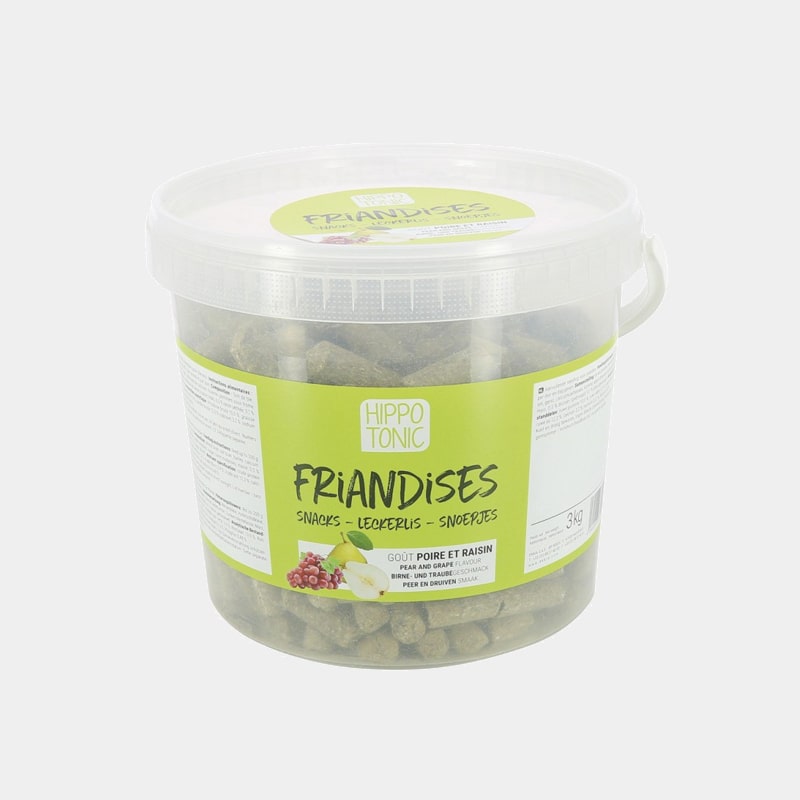 Hippotonic - Friandises pour chevaux poire et raisins 3kg