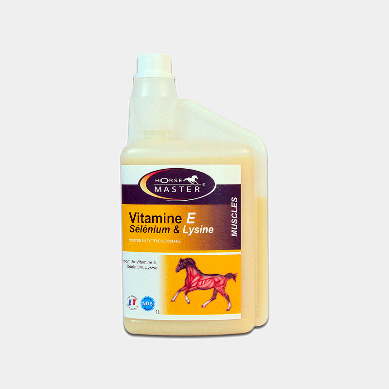 Horse Master - Complément alimentaire liquide récupération musculaire Vitamine E Selenium et Lysine | - Ohlala