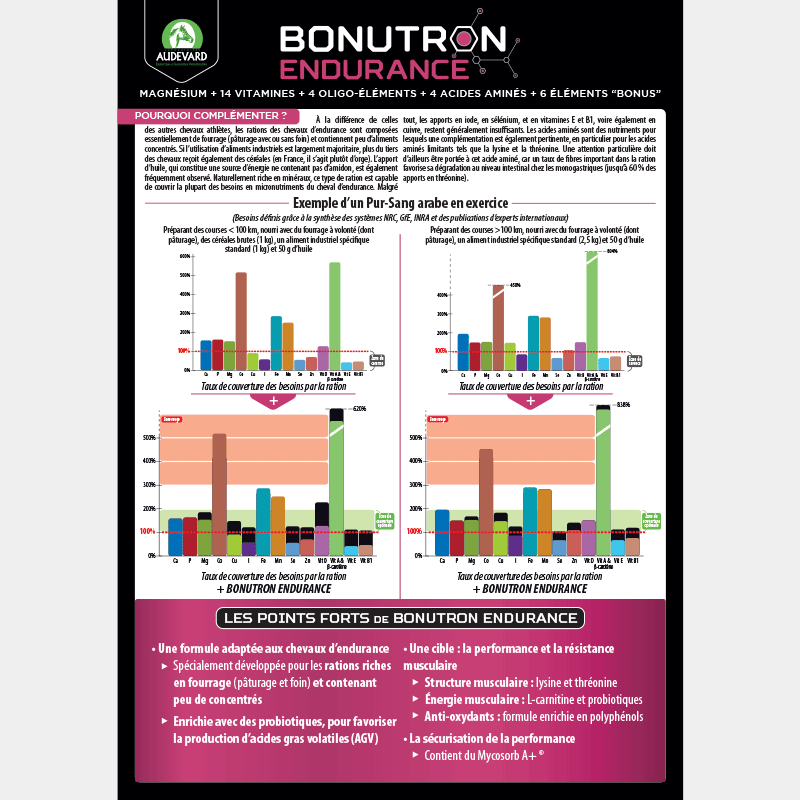 Audevard - Complément alimentaire granules équilibre et performance Bonutron Endurance