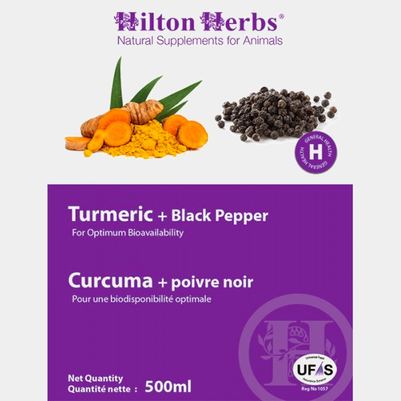 Hilton Herbs - Complément alimentaire Curcuma & poivre 500ml