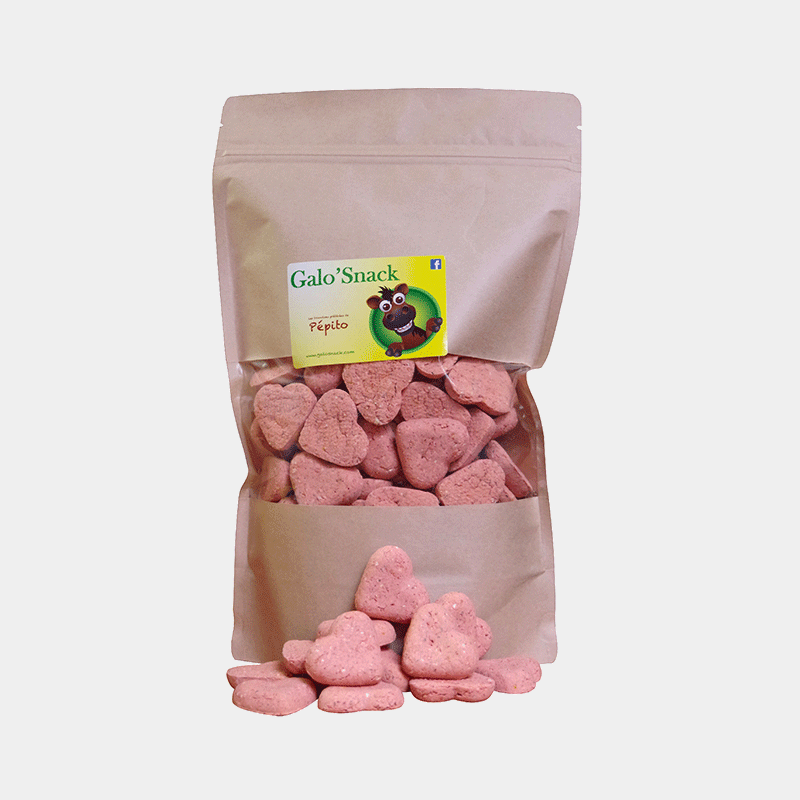 Galo'Snack - Bonbons Coeur fraise 500gr | - Ohlala